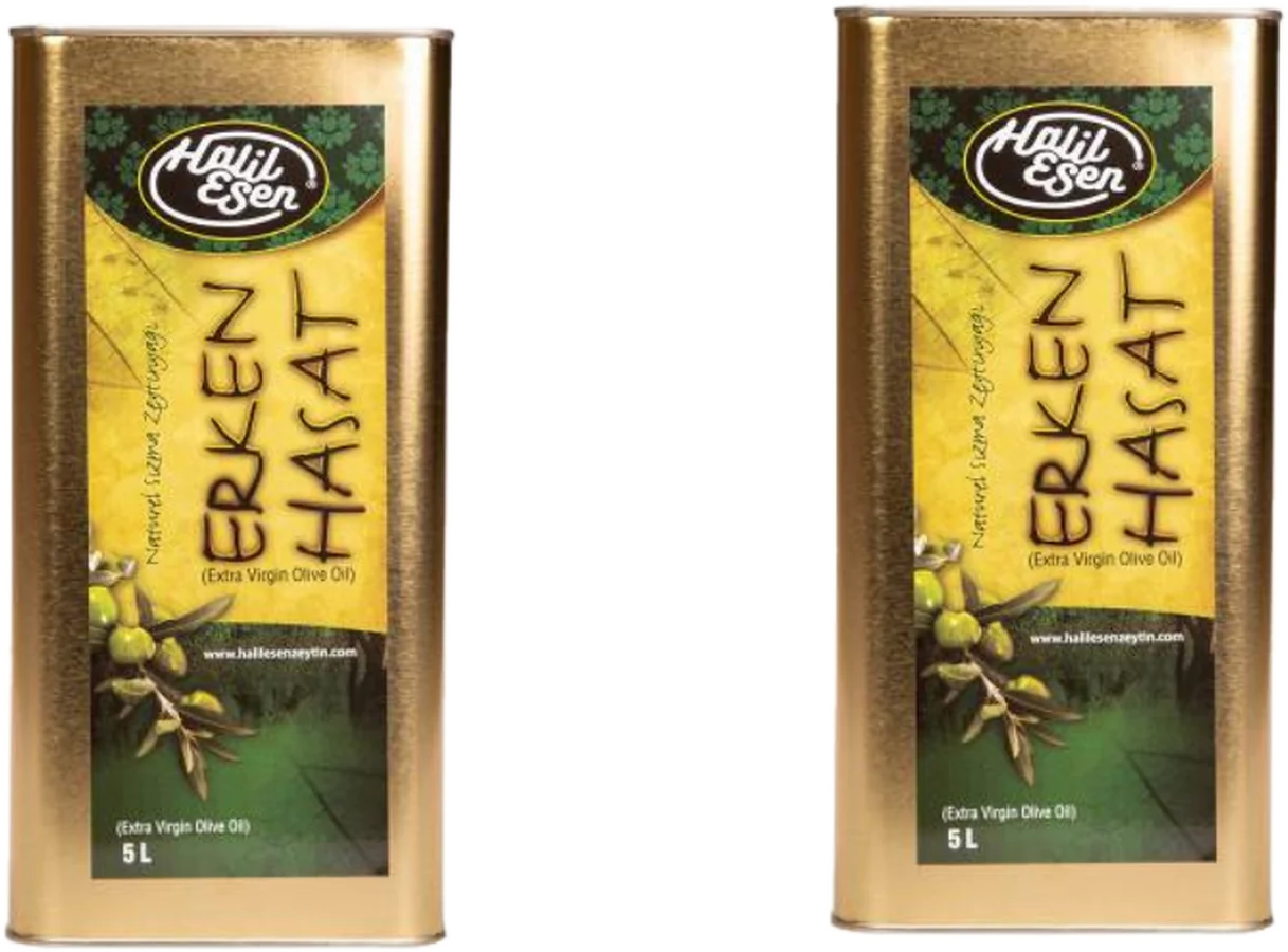 Naturel Sızma Erken Hasat Zeytinyağı, 5 litre teneke, 2'li paket