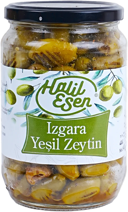 Izgara Yeşil Zeytin, 400 gram cam kavanoz