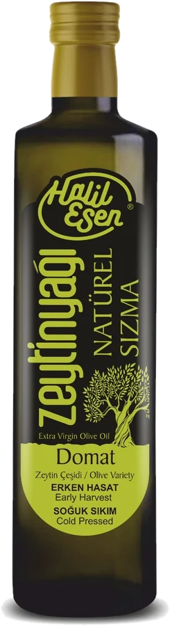 Domat Filtresiz Erken Hasat Naturel Sızma Zeytinyağı, 0,5 L, cam şişe