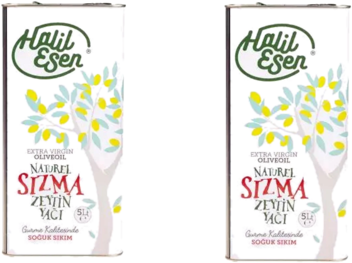 Naturel Sızma Soğuk Sıkım Gurme Zeytinyağı, 2 × 5 L, teneke
