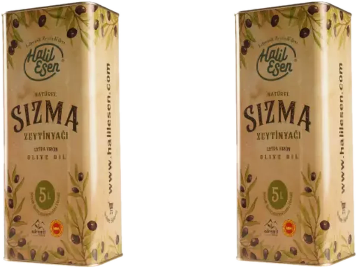 Naturel Sızma Zeytinyağı, 2 × 5 L, teneke