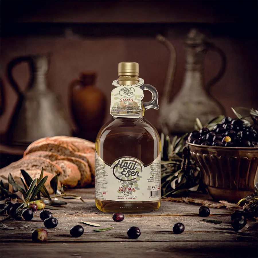 Naturel Sızma Soğuk Sıkım Gurme Zeytinyağı, 1 L, galon şişe