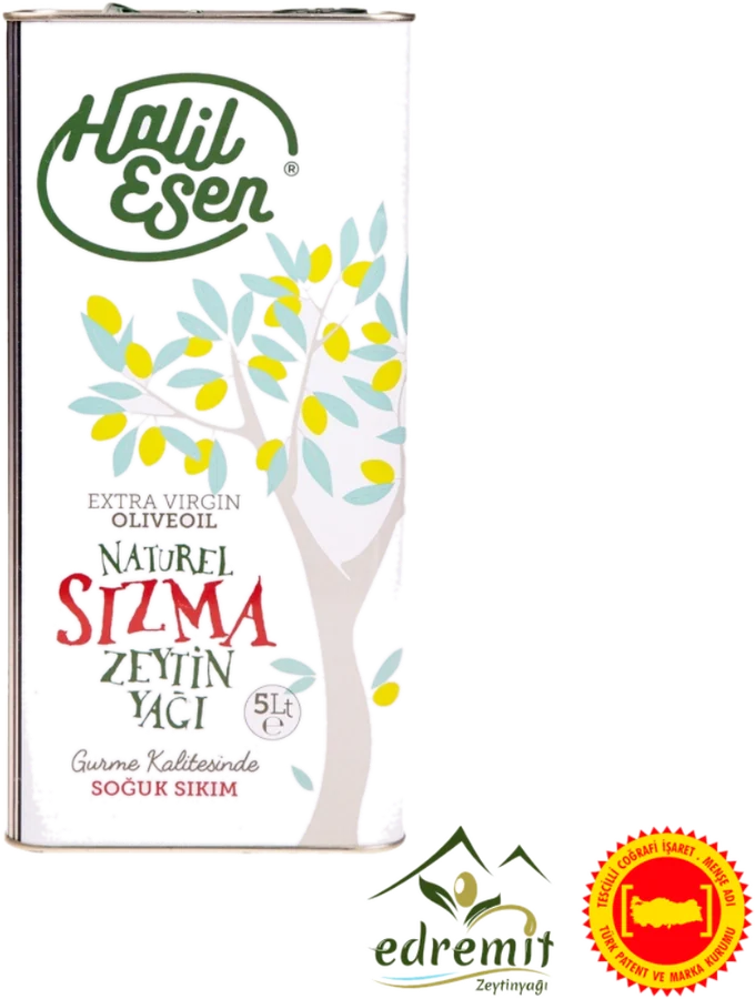 Naturel Sızma Soğuk Sıkım Gurme Zeytinyağı, 5 L, teneke