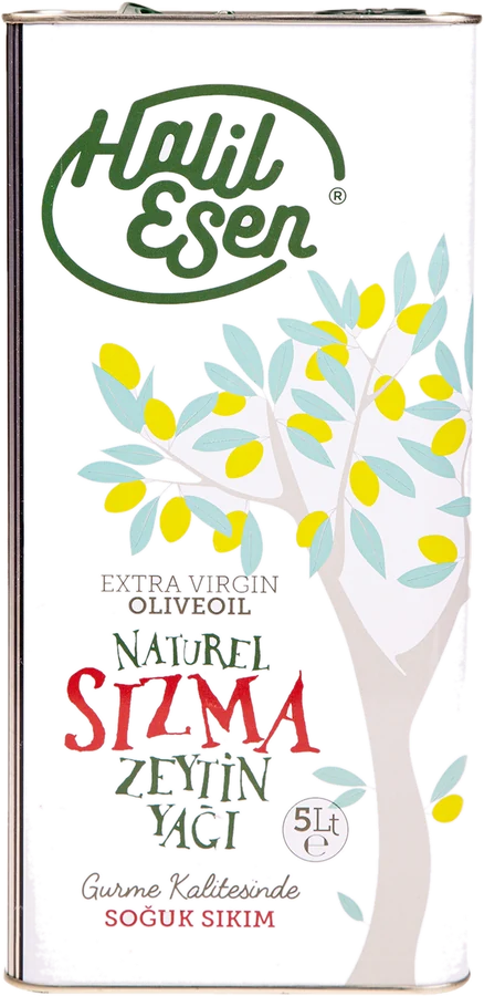 Filtresiz Naturel Sızma Soğuk Sıkım Gurme Zeytinyağı, 5 L, teneke